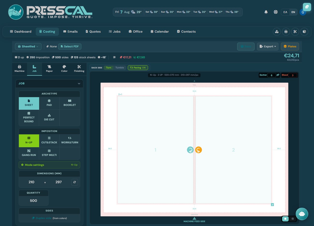 PressCal Calculator